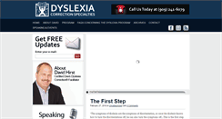 Desktop Screenshot of dyslexiacorrectionspecialties.com